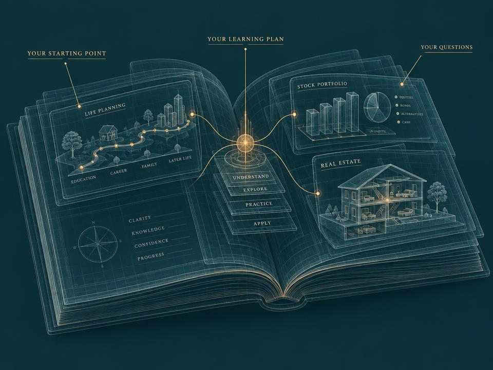 An x-ray illustration of a personalized financial learning plan